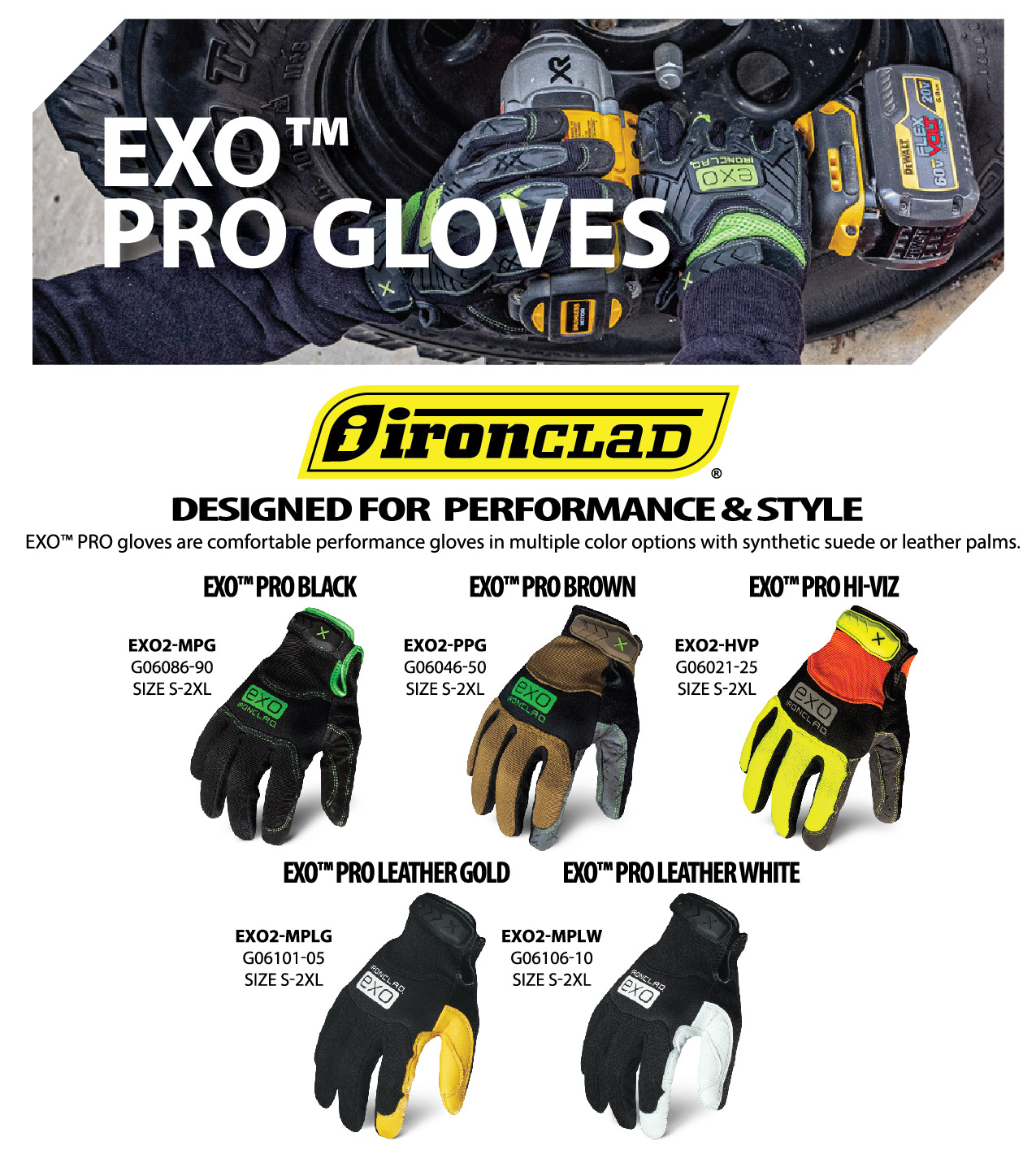 Ironclad EXO™ Impact Gloves
