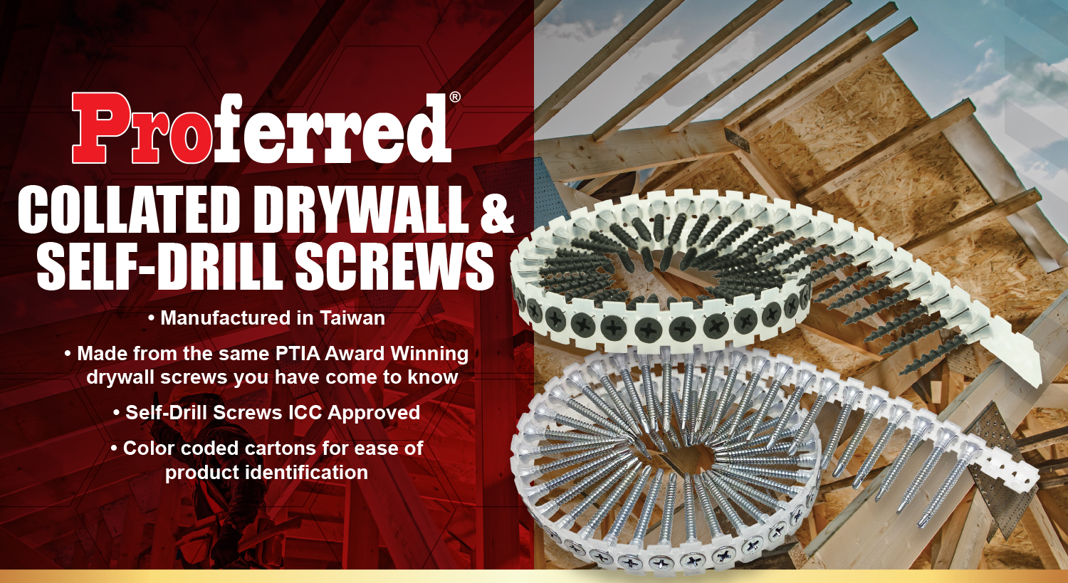Proferred Collated Drywal and Self Drill Screws Image