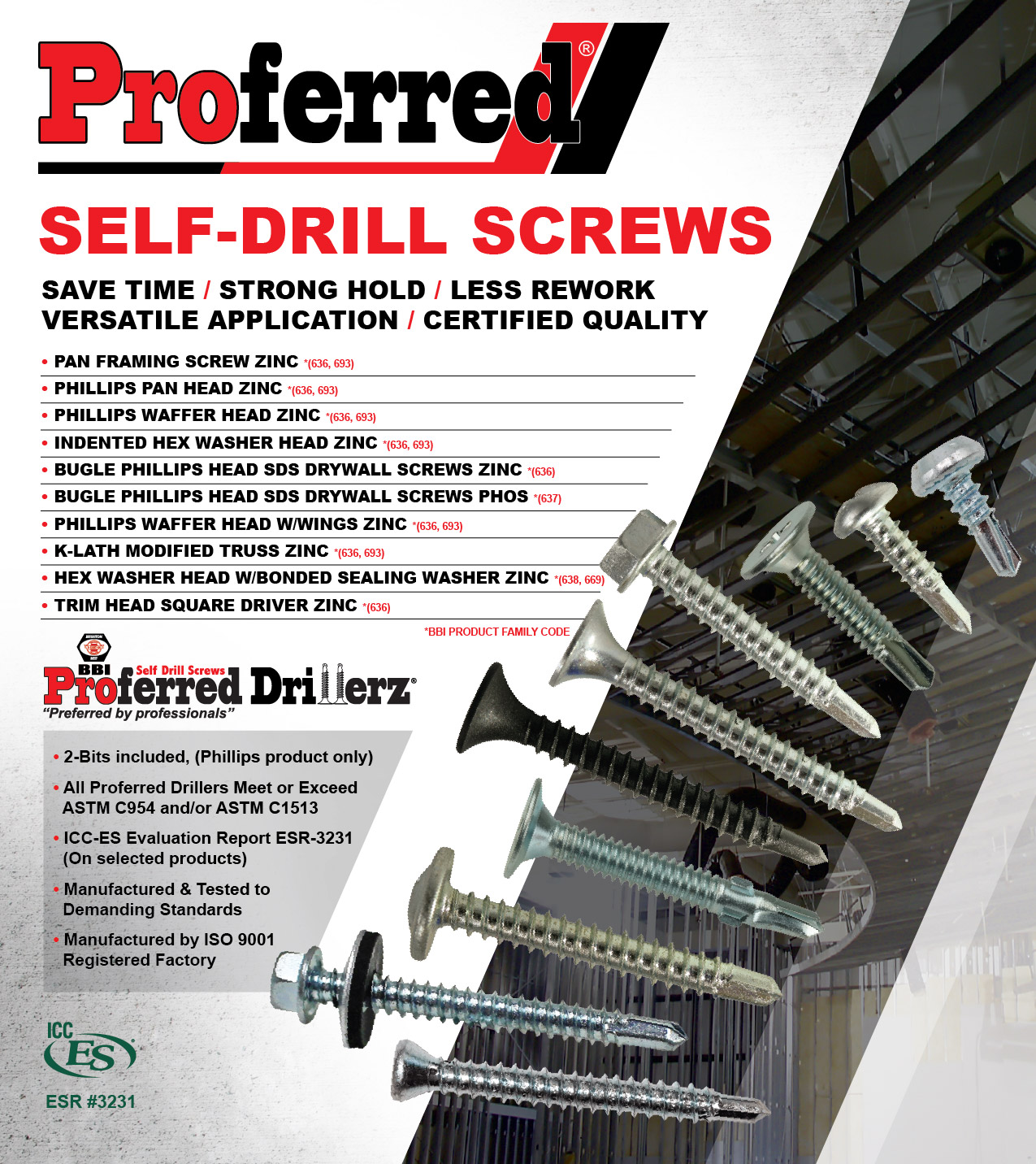 Proferred Self-Drill Screws