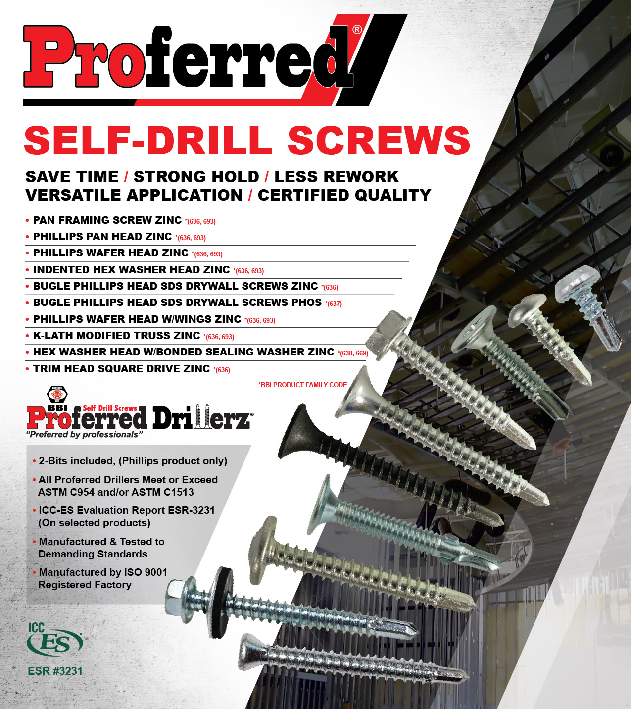 Proferred Self-Drill Screws